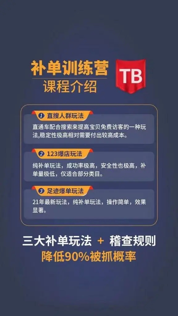 数据蛇淘宝2021最新三大补单玩法+稽查规则，降低90%被抓概率-鹤行社项目库