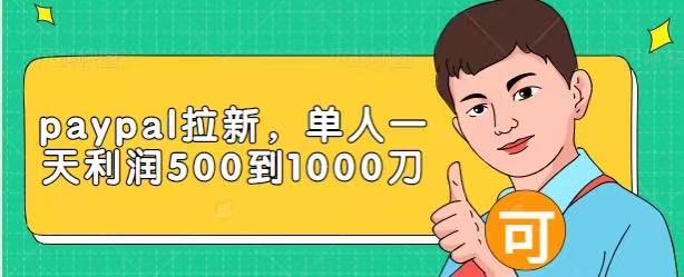 Paypal拉新赚美刀项目，单人一天利润500-1000刀【视频课程】-鹤行社项目库