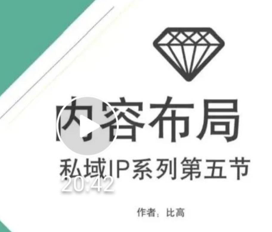 比高私域IP流量变现视频课，6个月10W粉，2235付费会员【完结】-鹤行社项目库