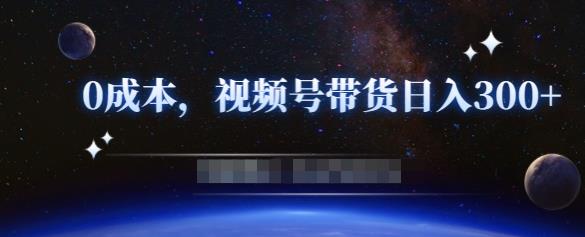 零基础视频号带货赚钱项目，0成本0门槛轻松日入300+【视频教程】-鹤行社项目库
