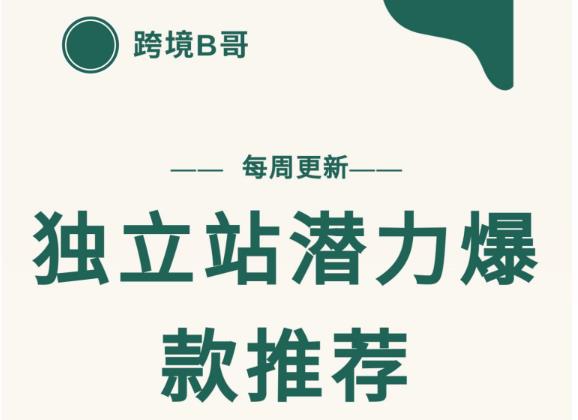 【跨境B哥】独立站潜力爆款选品推荐，测款出单率高达百分之80-鹤行社项目库