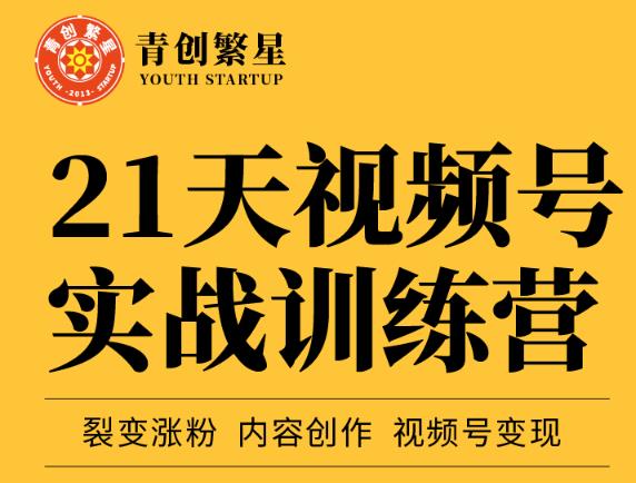 张萌21天视频号实战训练营，裂变涨粉、内容创作、视频号变现 价值298元-鹤行社项目库
