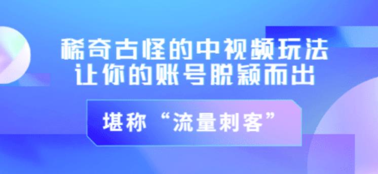 不讲李·稀奇古怪的冷门中视频冷门玩法，让你的账号脱颖而出，成为流量刺客！（图文+视频）-鹤行社项目库