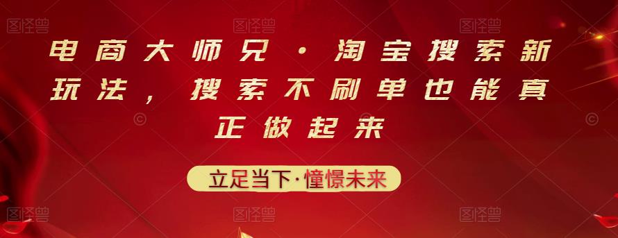 电商大师兄·淘宝搜索新玩法，搜索不刷单也能真正做起来-鹤行社项目库
