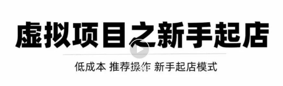 虚拟项目快速起店模式，0成本打造月入几万虚拟店铺！-鹤行社项目库
