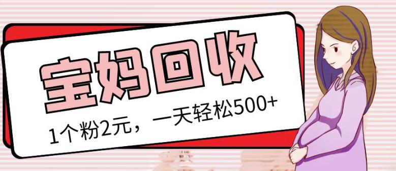 最新小红书母婴号宝妈粉回收项目，1个粉2元，一天轻松500+案例分享【粉丝包回收】-鹤行社项目库