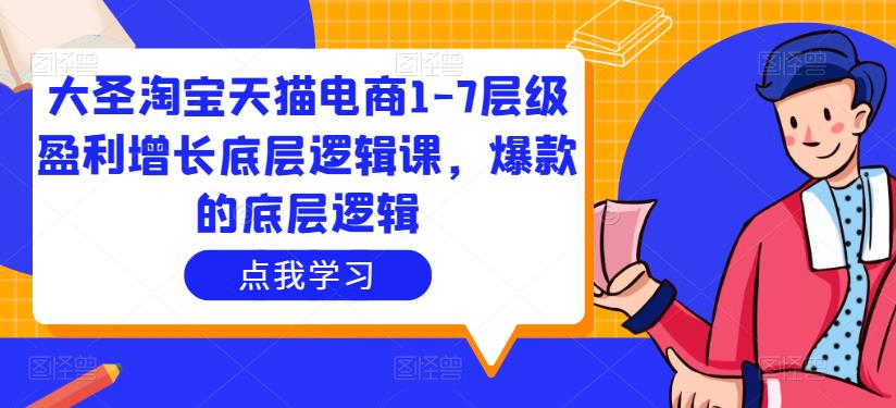大圣淘宝天猫电商1-7层级盈利增长底层逻辑课，爆款的底层逻辑-鹤行社项目库