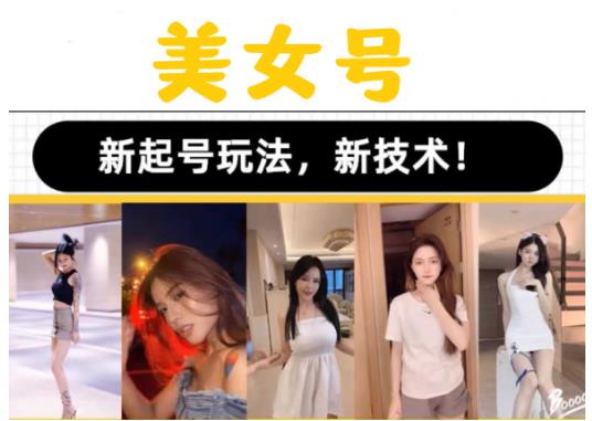 2023抖音快手短视频美女号课程制作玩法教程，美女号搬运新起号玩法，新技术（素材+教程）-鹤行社项目库