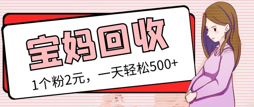 最新宝妈粉回收变现计划及胎教音乐高端变现玩法全套教程！（非老玩法）-鹤行社项目库
