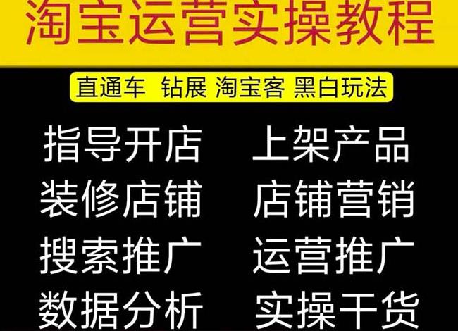 2023淘宝开店教程0基础到高级全套视频网店电商运营培训教学课程-鹤行社项目库