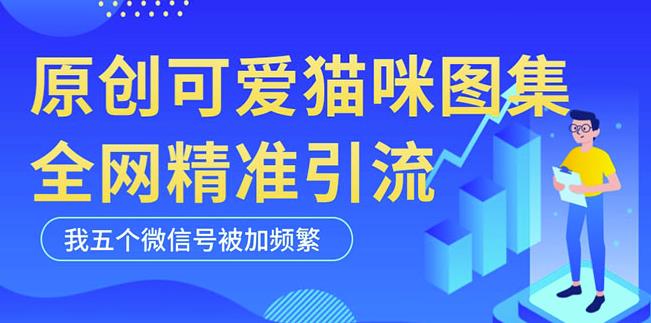 黑科技纯原创可爱猫咪图片，全网精准引流，实操5个VX号被加频繁-鹤行社项目库