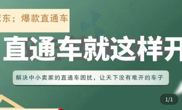 冠东·淘系直通车保姆级教程，全面讲解直通车就那么简单-鹤行社项目库