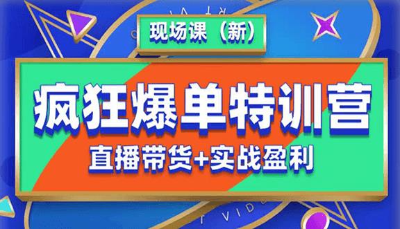 抖音短视频疯狂爆单特训营现场课（新）直播带货+实战案例-鹤行社项目库