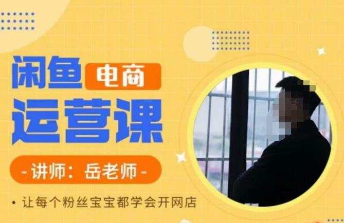 岳老师·闲鱼电商运营课，让每个粉丝宝宝都学会开网店-鹤行社项目库