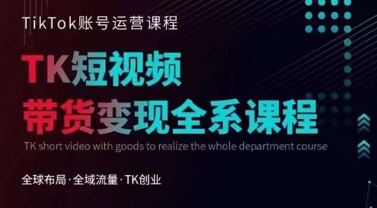 Tiktok运营线上训练营，引流爆单，急速涨粉，Tiktok短视频玩法大揭秘-鹤行社项目库