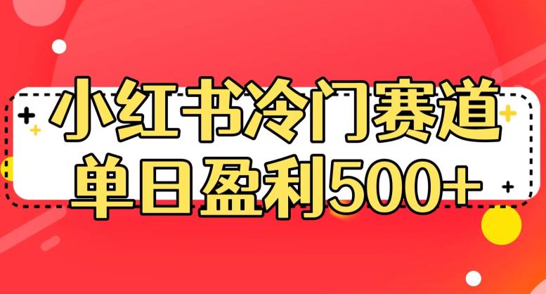 小红书冷门赛道，单日盈利500+【揭秘】-鹤行社项目库
