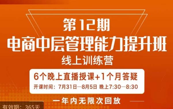 陈少珊·电商中层管理能力提升班，学习对象-电商公司各个岗位的主管，20人人以内的电商公司老板-鹤行社项目库