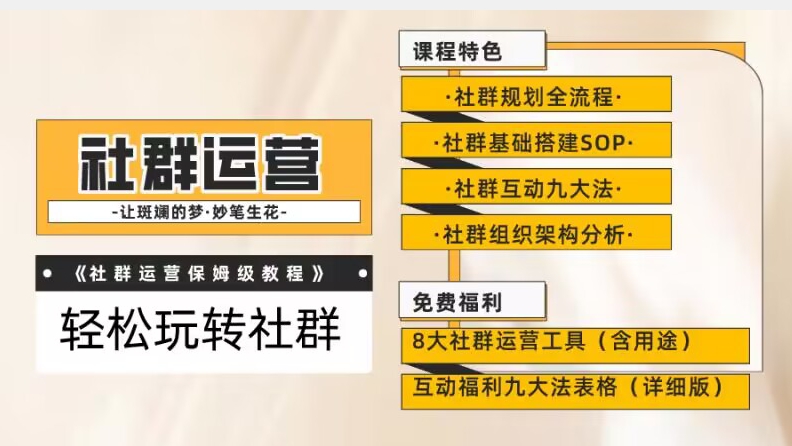 【社群运营】保姆式教程：九大互动法，八款社群运营工具助你轻松玩转社群【揭秘】-鹤行社项目库