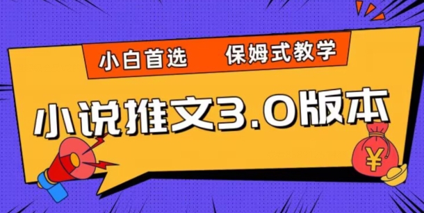 小说推文3.0玩法，日入两千+，保姆式教学，小白首选【揭秘】-鹤行社项目库
